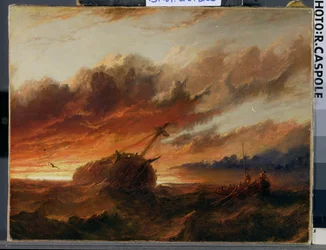 Naufrage, vers 1850
